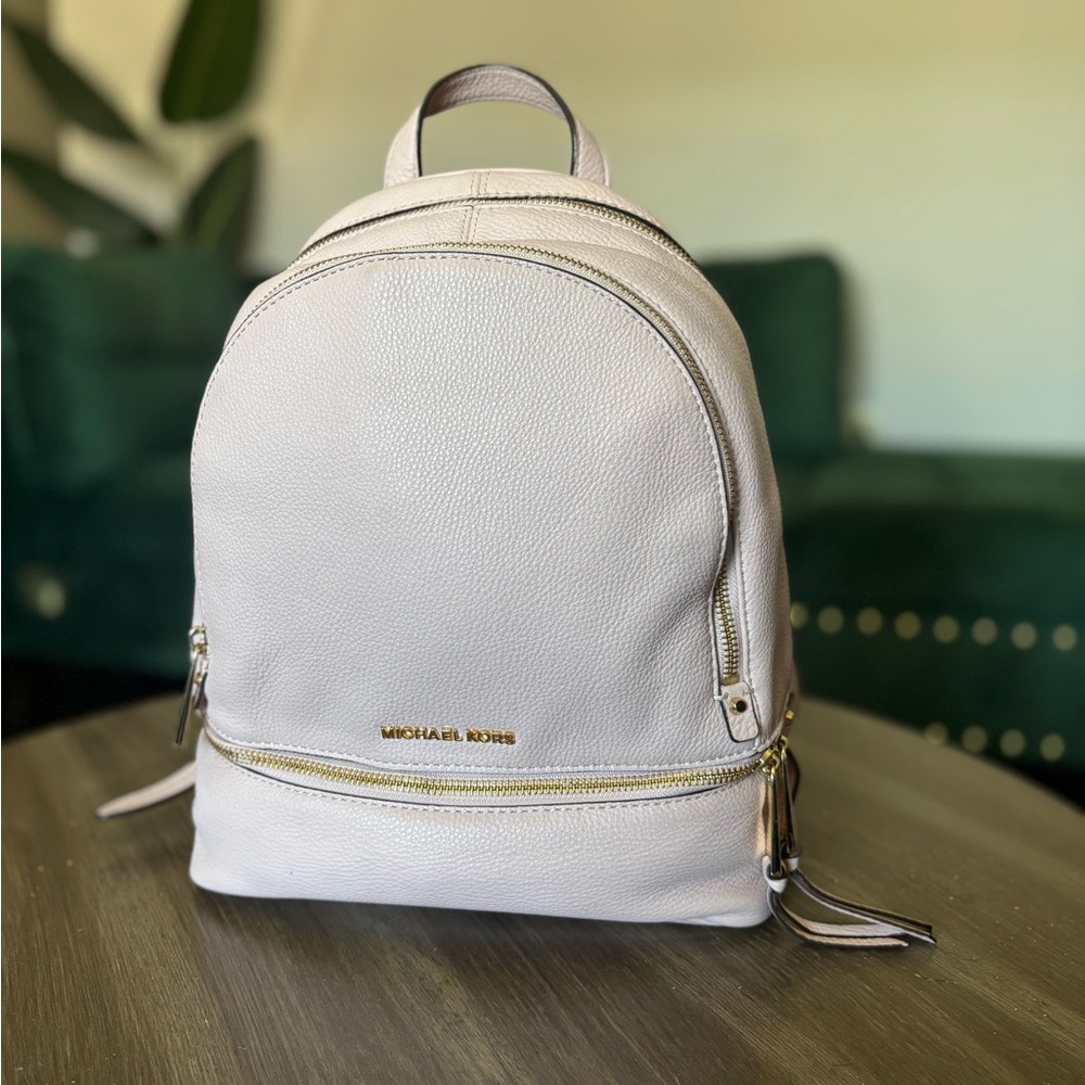 Michael Kors Rhea Zip Small Pebble Leather Backpack